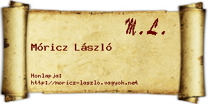 Móricz László névjegykártya